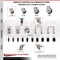 Service Caster 3 Inch 316SS Thermoplastic Rubber Swivel 1-1/2 Inch Stem Caster Set Lock Brake SCC-SS316TTLEX20S314-TPRB-112-4 - alternate 4